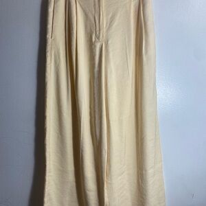 Topshop Tan Gold Maxi A-Line Skirt Casual